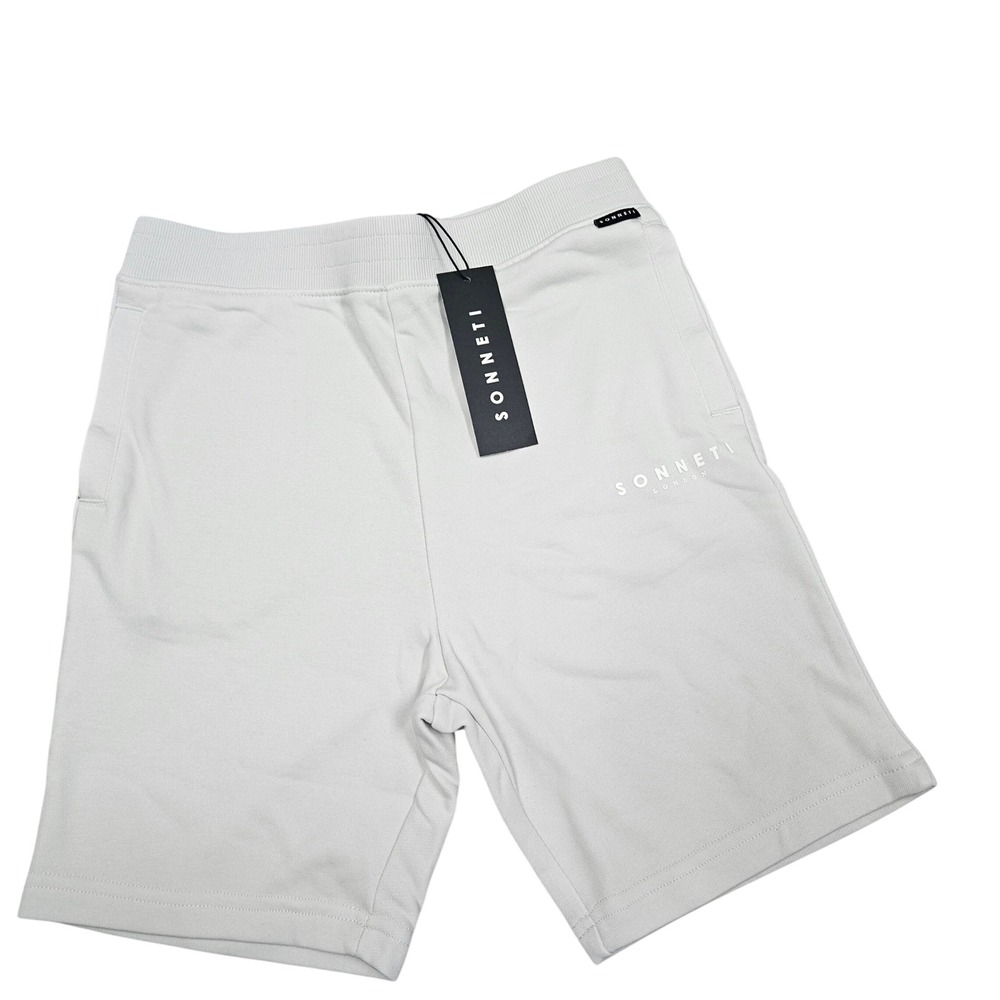 Sonneti London Sweat Shorts Mens‎ XL Light Grey Elastic Waist Casual Athleisure